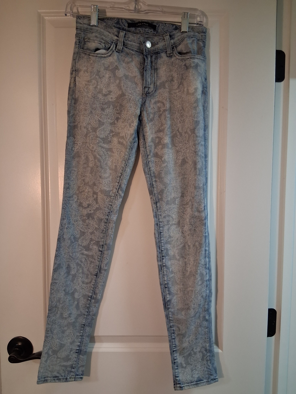 J Brand Women's Skinny Jeans in Light Blue Paisley Wash